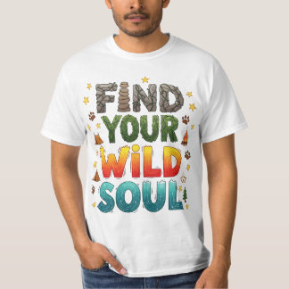 Camiseta Encuentra tu aventura salvaje de camping Soul al a