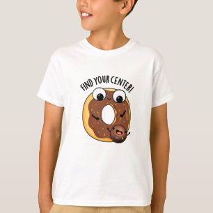 Camiseta Encuentra tu Centro Funny Donut Pun Dark BG