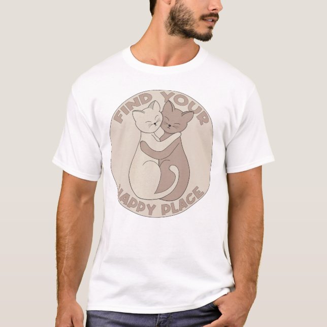 Camiseta Encuentra tu lugar feliz (Anverso)