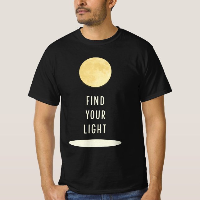 Camiseta Encuentra tu luz | Artes escénicas de época | Ser  (Anverso)