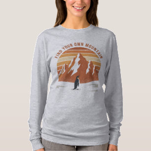 Camiseta Encuentra Tu Propia Montaña - el pingüino inspirad