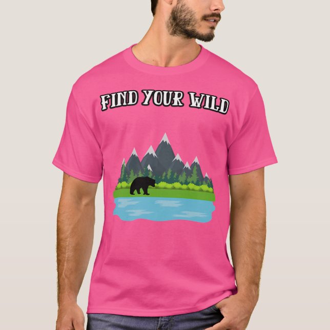 Camiseta Encuentra tu salvaje (Anverso)