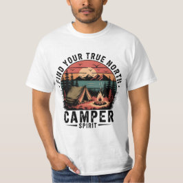 Camiseta Encuentra tu verdadera aventura de camper retro no