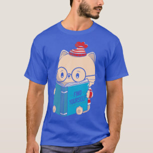 Camiseta Encuentra tu viaje curando libro de gatos de Tobe 
