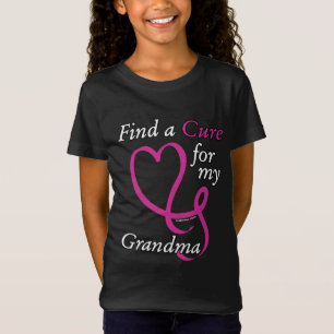 Camiseta Encuentra una cura/ Corazón/Abuela...Cáncer de mam