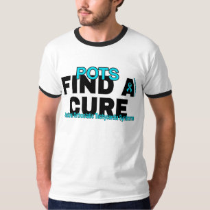 CAMISETA ENCUENTRA UNA CURA/NEGRITA...POTS