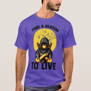 Camiseta Encuentra Una Razón Para Vivir El Ninjas Manga Sam