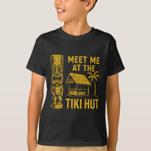 Camiseta Encuentrame En La Choza Tiki Retro Luau Vacaciones