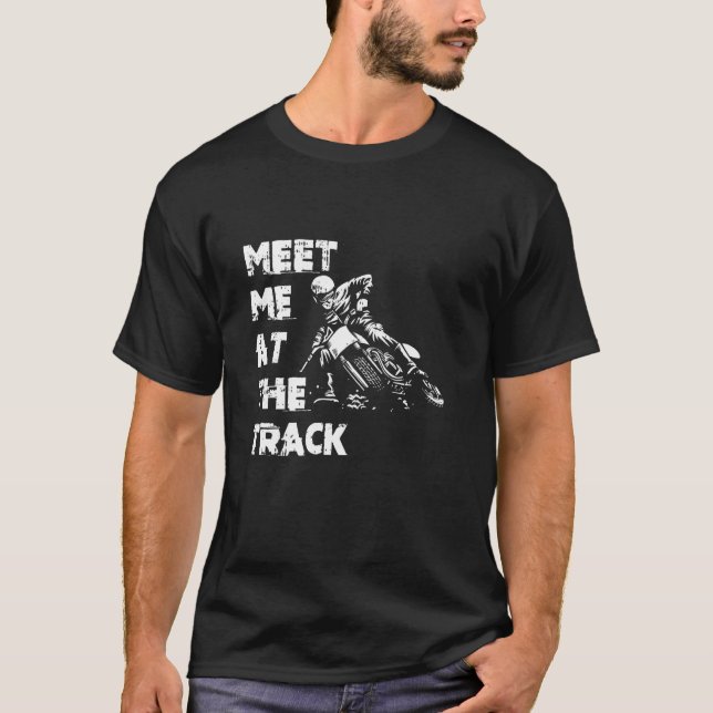 Camiseta Encuéntrame En La Motocross Motocross Dirt Bik (Anverso)