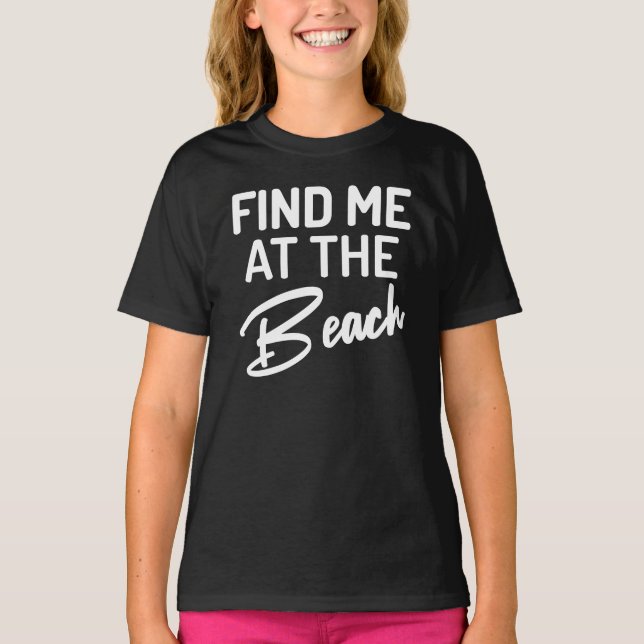 Camiseta Encuéntrame en la playa (Anverso)