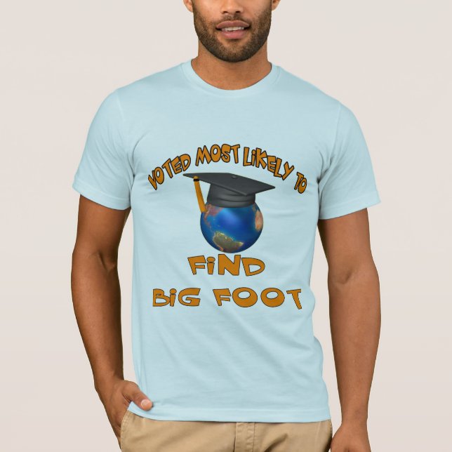 Camiseta Encuentre el pie grande (Anverso)