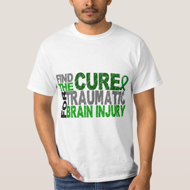 Camiseta Encuentre la lesión cerebral traumática TBI de la (Anverso)