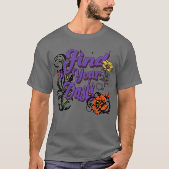 Camiseta Encuentre su Oasis (Anverso)