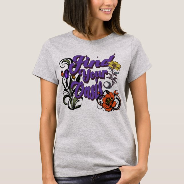 Camiseta Encuentre su Oasis (Anverso)