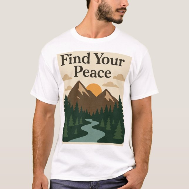 Camiseta Encuentre su paz (Anverso)