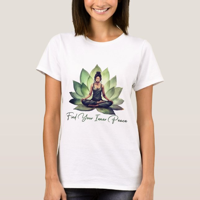 Camiseta Encuentre su paz interior (Anverso)