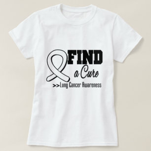 Camiseta Encuentre una conciencia del cáncer de pulmón de