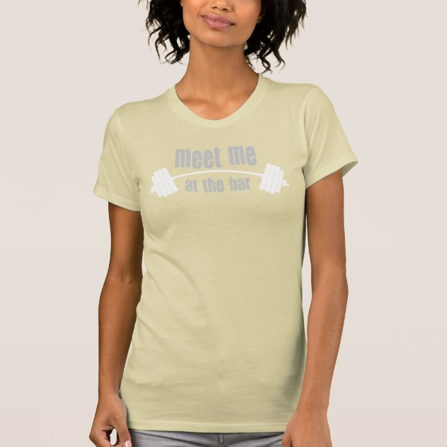 Camiseta Encuéntreme en la barra (Anverso)