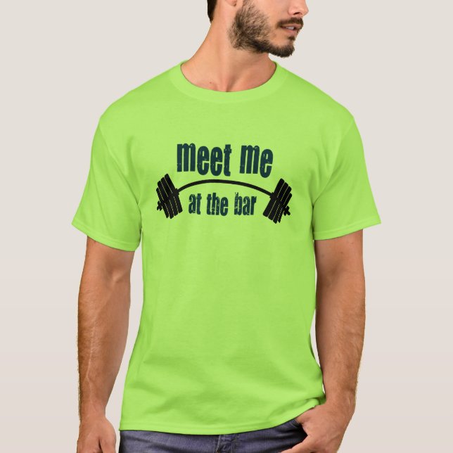 Camiseta Encuéntreme en la barra (Anverso)