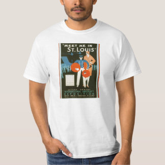 Camiseta Encuéntreme en poster del viaje del vintage de St.
