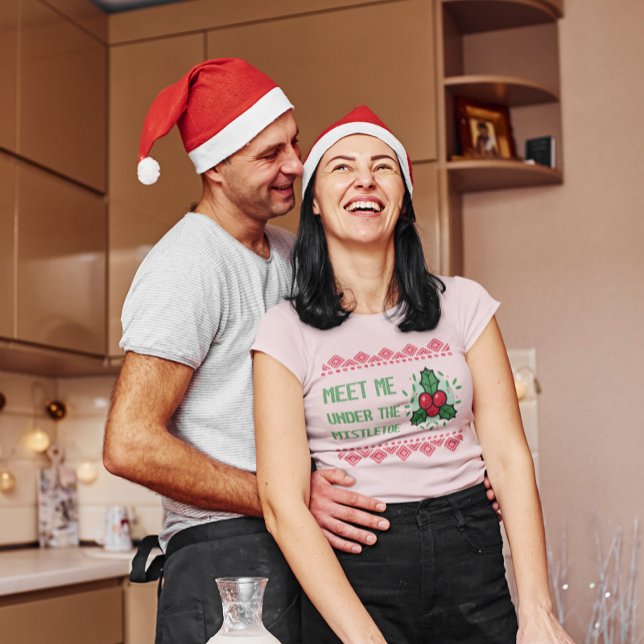 Camiseta Encuéntrenme Bajo Los Navidades Divertidos De Mist (Subido por el creador)