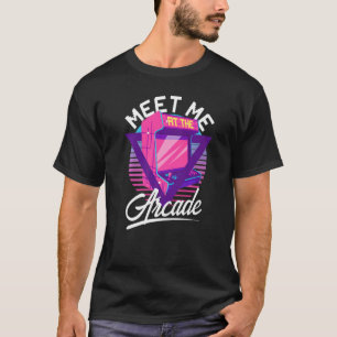 Camiseta Encuéntrenme En El Juego De Humor De Arcade Vaporw