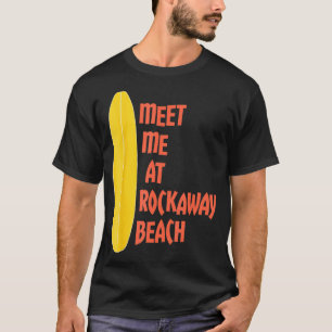 Camiseta Encuéntrenme En El Surfboard De Rockaway Beach