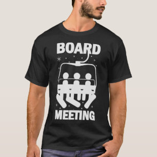 Camiseta Encuentro de la Junta de Snowboard Snowboard Snowb