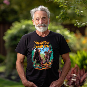 Camiseta Encuentro en el bosque de caza de osos graciosos
