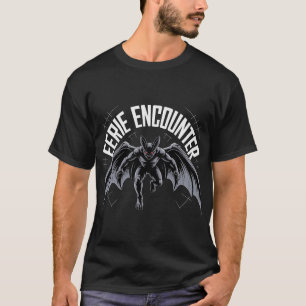 Camiseta Encuentro Espeluznante Gráfico de Murciélago Gótic