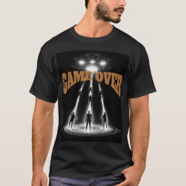 Camiseta Encuentro OVNI sobre planeta distante: Abducción c
