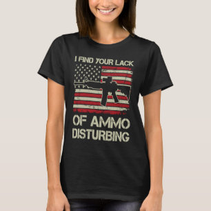 Camiseta Encuentro Su Falta De Ammo Perturbador Bandera De 