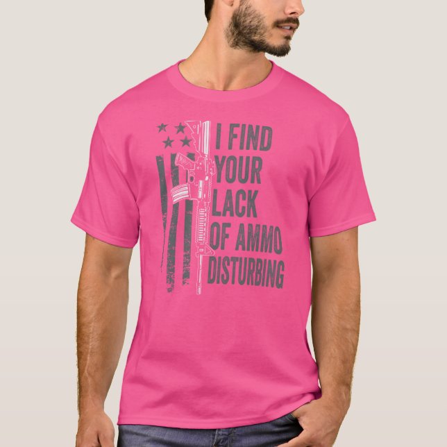 Camiseta Encuentro Su Falta De Ammo Perturbador - Chiste De (Anverso)