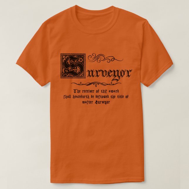 Camiseta Encuesta Maestra Medieval (Diseño del anverso)
