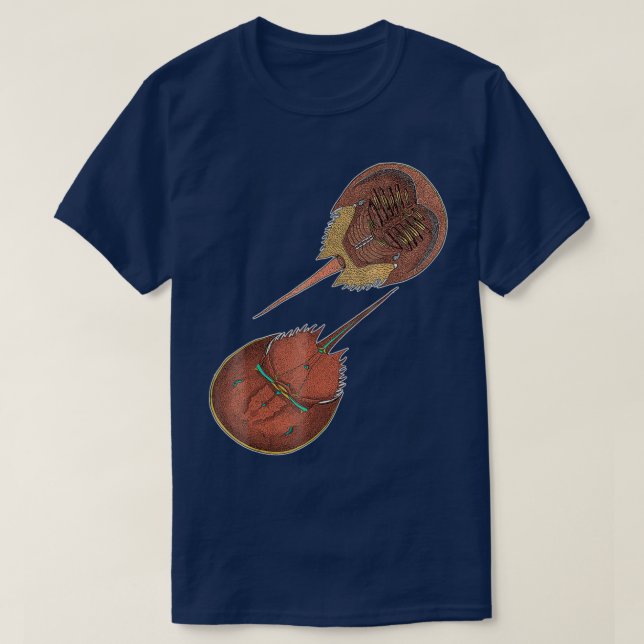 Camiseta Encycloart Horseshoe Crab Xiphosura (Diseño del anverso)