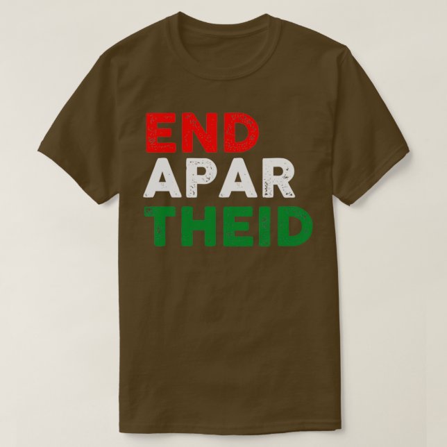 Camiseta End Apartheid (Diseño del anverso)