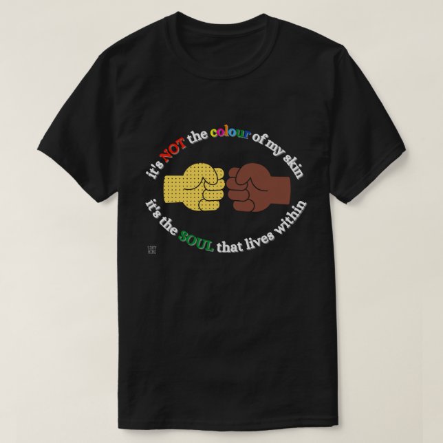 camiseta "END RACISM" (Diseño del anverso)