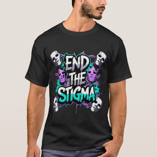 Camiseta "End the Stigma" Suicide Prevention (Anverso)