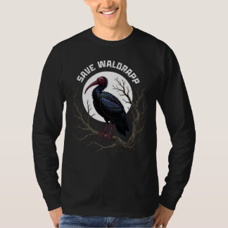 Camiseta Endangered birds: waldrapp or nortern bald ibis
