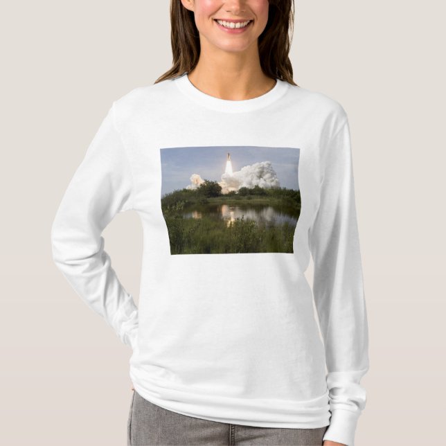 Camiseta Endeavor del transbordador espacial despega 7 (Anverso)