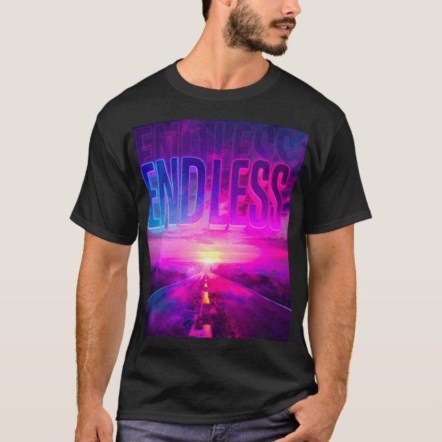Camiseta ENDLESS Neon Highway Dark - RAMHEARTS (Anverso)