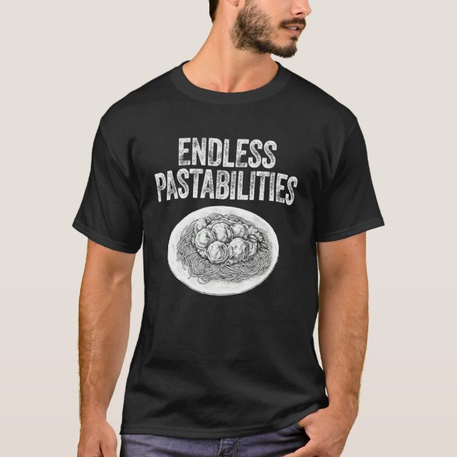 Camiseta Endless Pastabilities   Pasta Spaghetti   Vintage (Anverso)