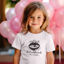 Camiseta Endlich Schulkind Schultuete 1 Klasse Einschulung