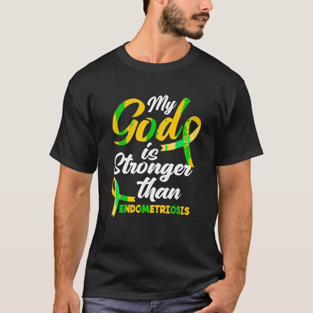 Camiseta Endo Guerrero Mi Dios es más fuerte que la endomet (Anverso)