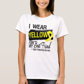 Camiseta Endometriosis amarilla de la cinta del mejor amigo
