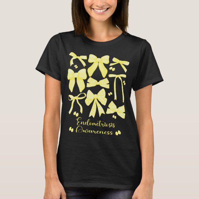 Camiseta Endometriosis de colza amarilla estética (Anverso)