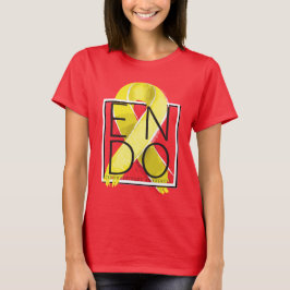 Camiseta Endometriosis Sensibilización Círculo de Flor Supe