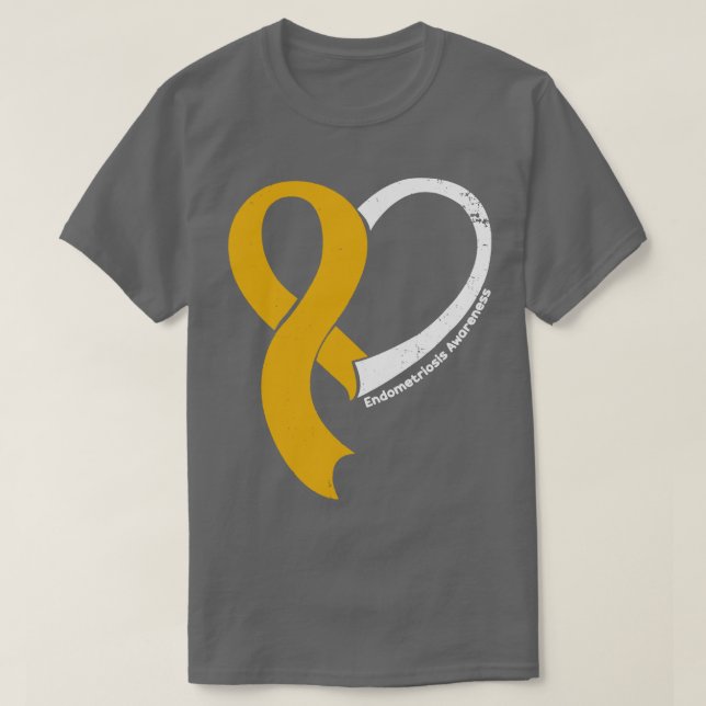 Camiseta Endometriosis Sensibilización Hopla Amor Cinta Car (Diseño del anverso)