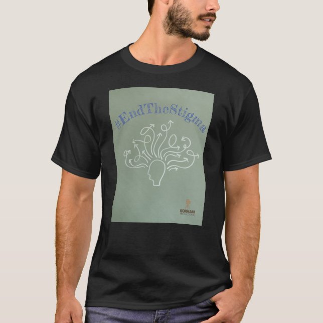 Camiseta #EndTheStigma Korman produce canal de YouTube (Anverso)