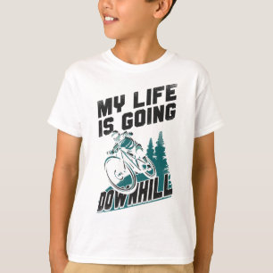 Camiseta Enduro Mtb Bicicleta De Montaña Bajando En Cuesta